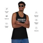 "Happyness Is Free" Men’s premium tank top - Dark edition